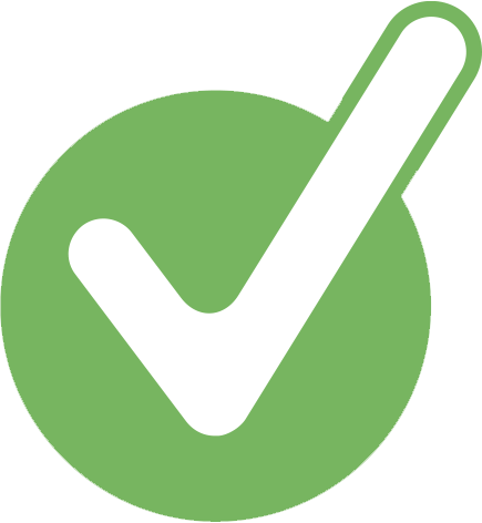 green checkmark